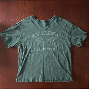 American eagle green new york tennis club graphic tee